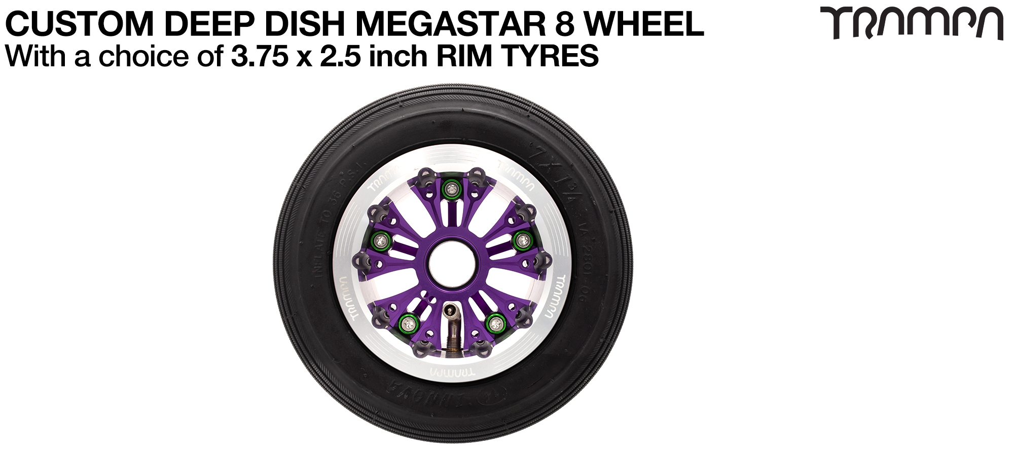 DEEP-DISH MEGASTAR 8 WHEEL - 7 Inch Tyres  (£80)