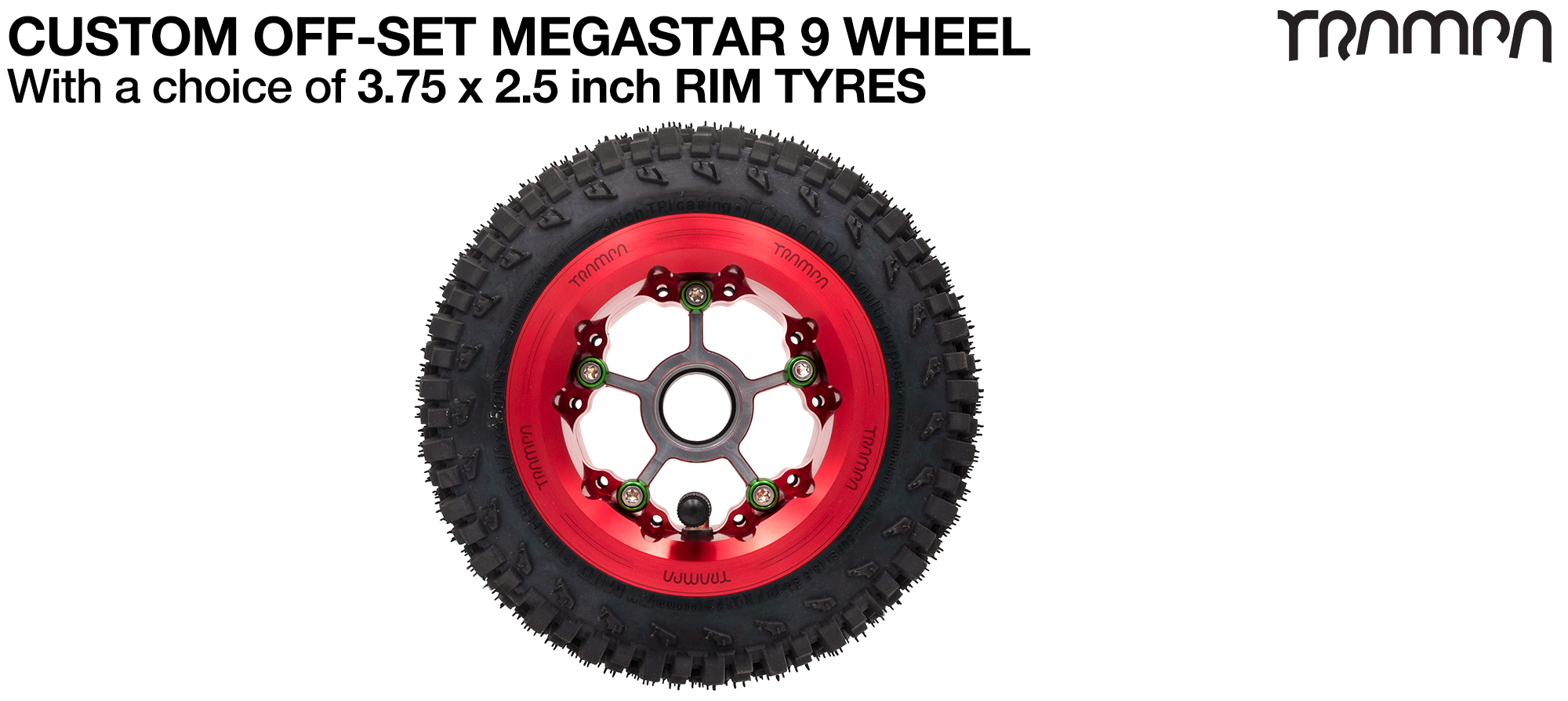 OFF-SET MEGASTAR 9 WHEEL - 7 Inch Tyres  (£85)
