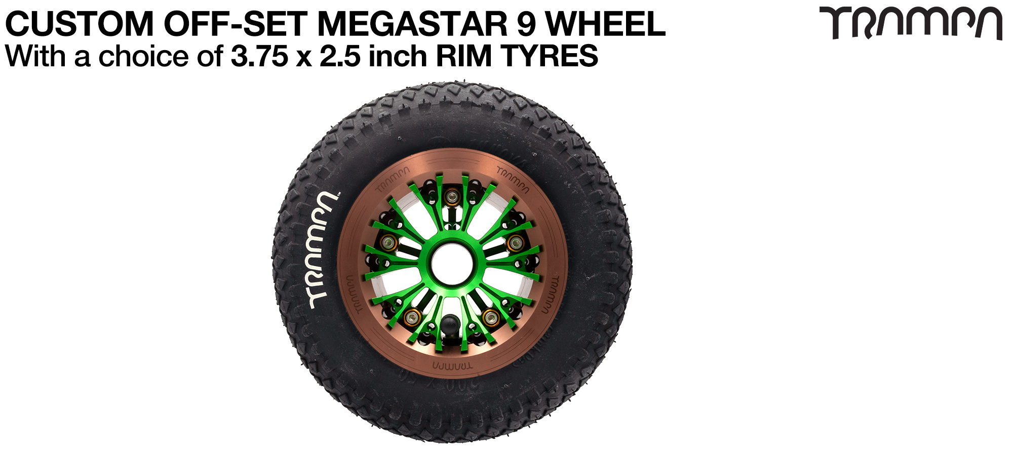 OFF-SET MEGASTAR 9 WHEEL - 8 Inch Tyres  (£85)