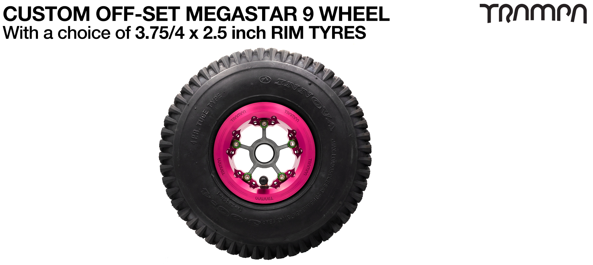 OFF-SET MEGASTAR 9 WHEEL - 10 Inch Tyres  (£85)