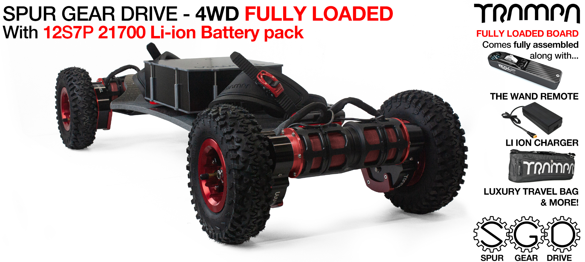 4WD SGD BIGBOI 2x HD-60T 21700 Battery pack - LOADED  (£2,500)