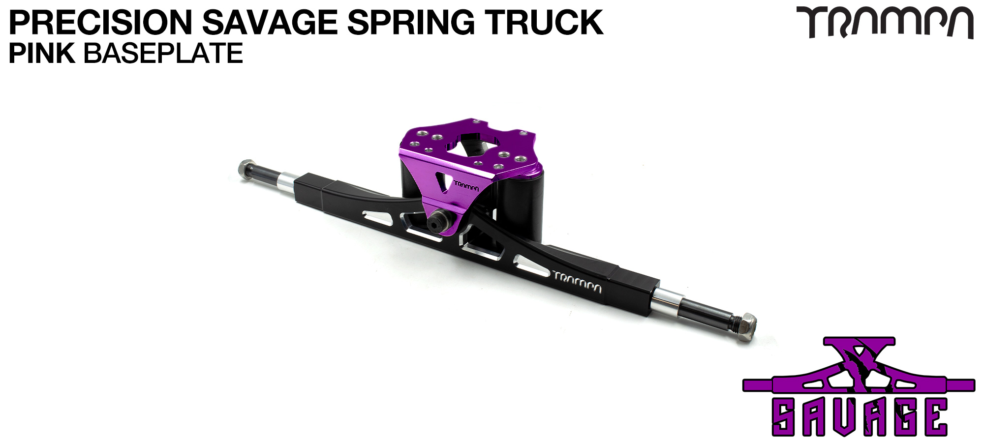 FULL CNC SAVAGE ATB Truck - SOLID CRMO Axles - PINK (£150)