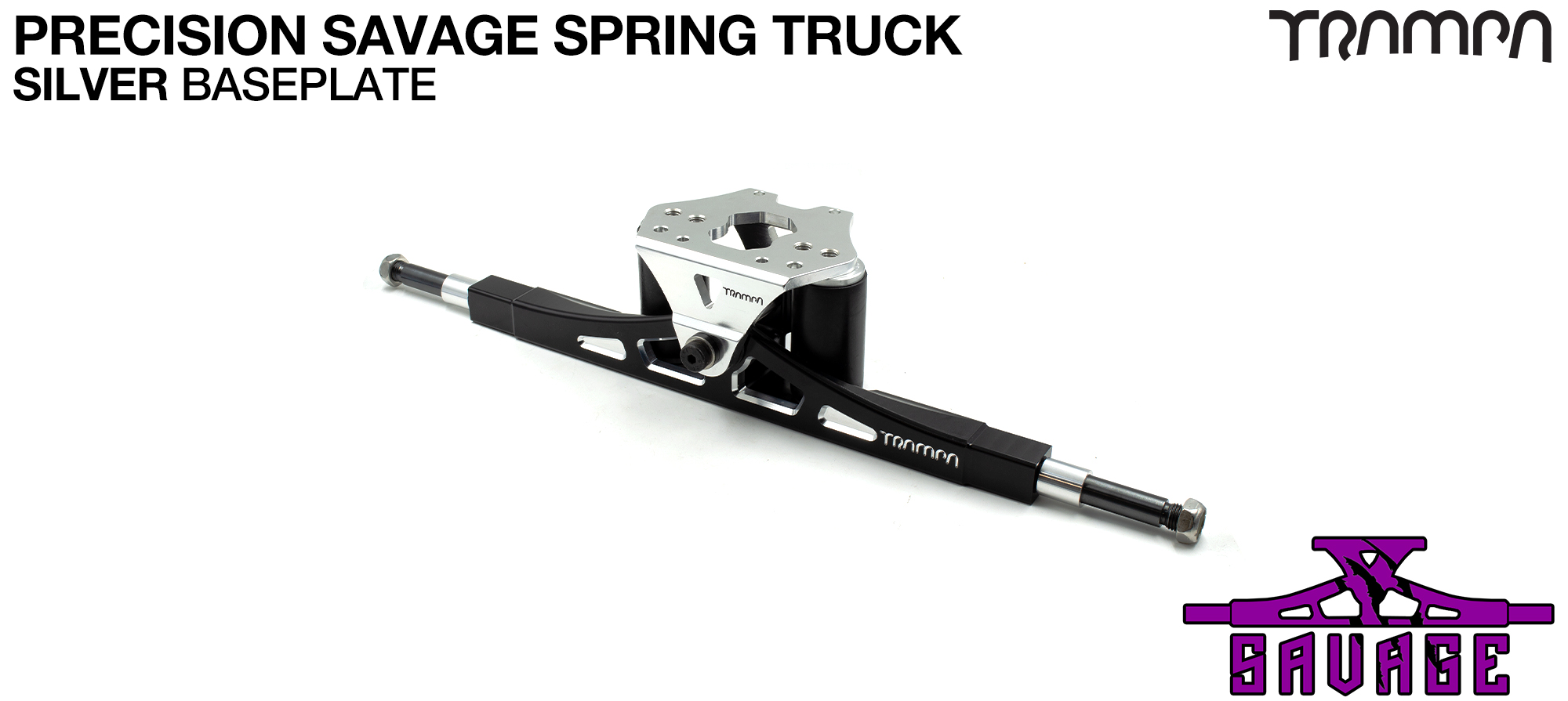FULL CNC SAVAGE ATB Truck - SOLID CRMO Axles - SILVER (£150)