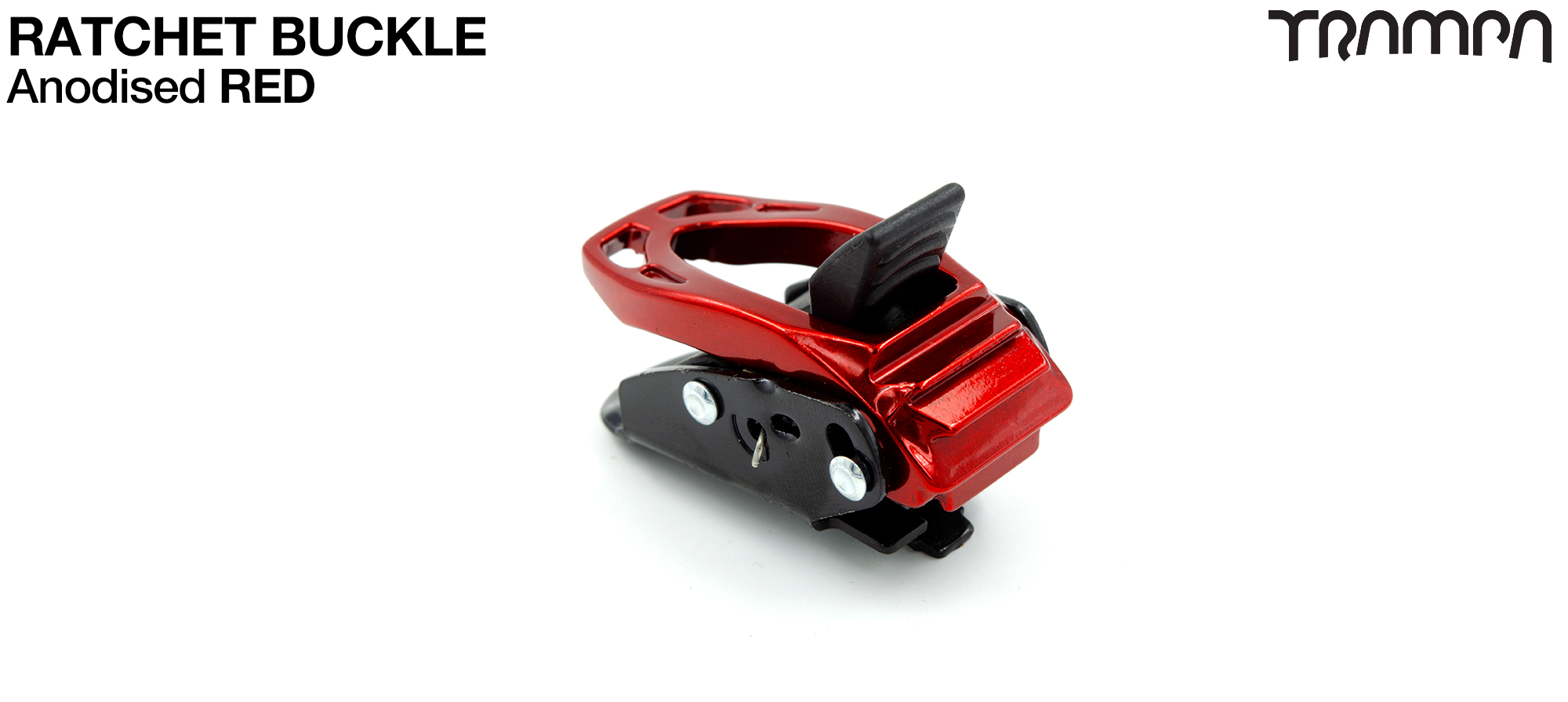Heel Straps - RED Anodised Ratchets  