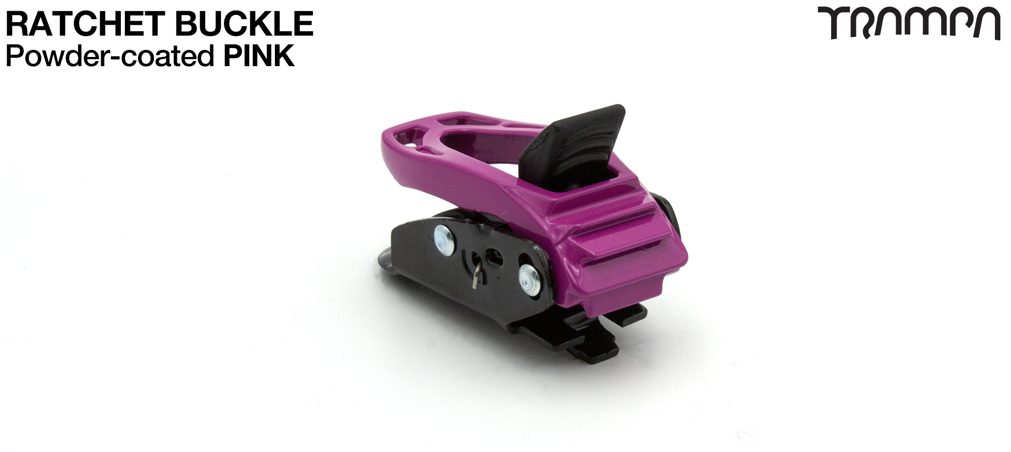 Heel Straps - PINK Anodised Ratchets  