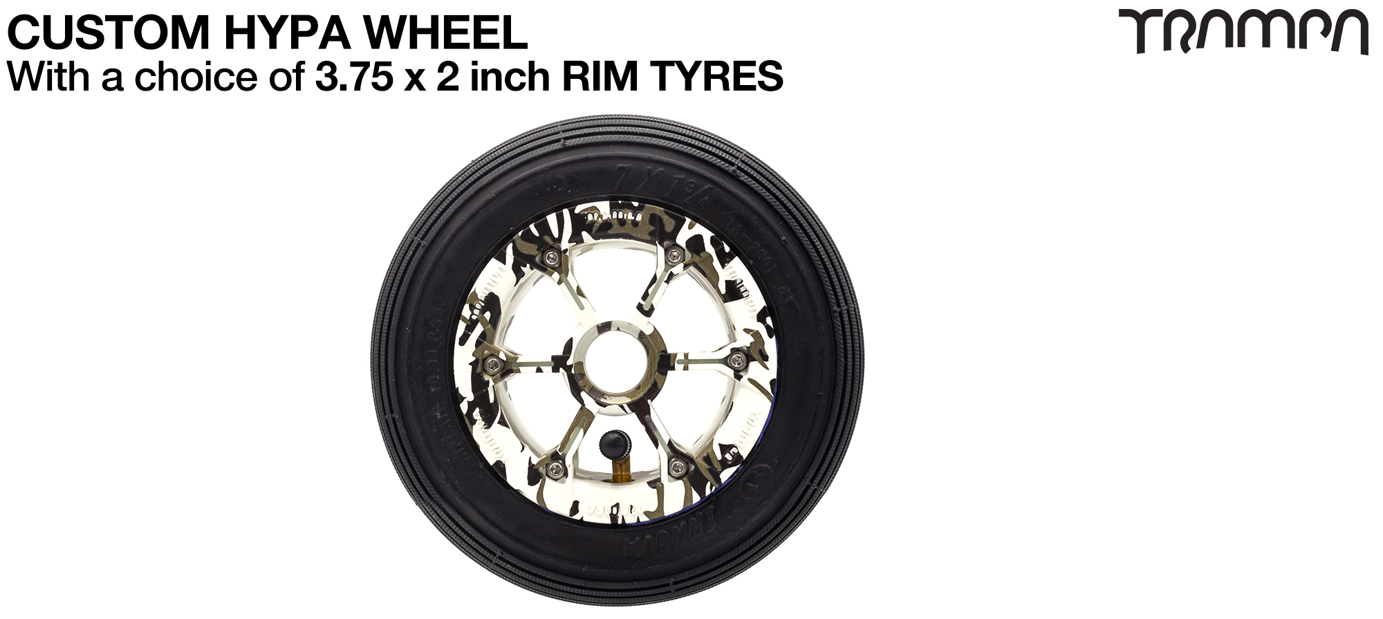5 spoke SUPERSTAR Showing with 7 Inch INLINE Tyre