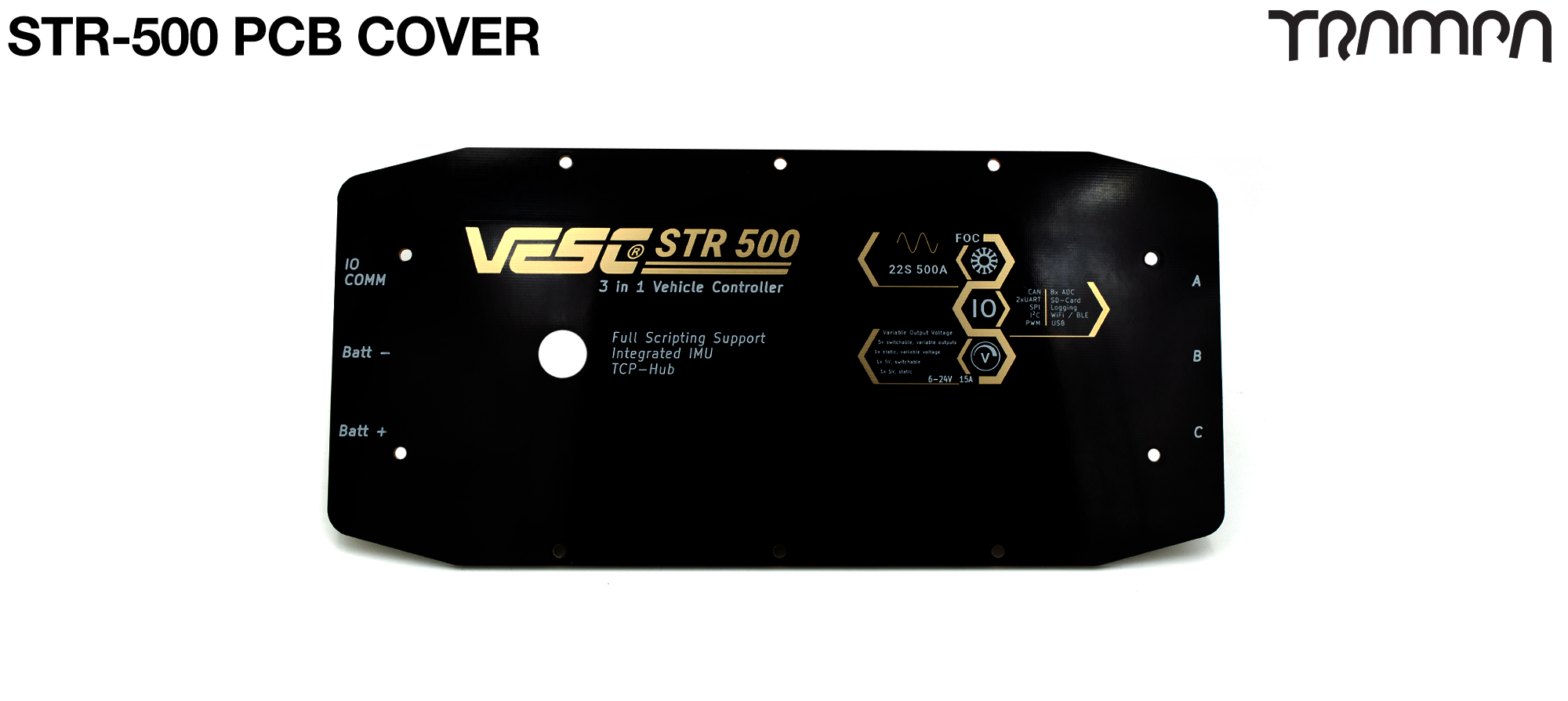 STR-500 PCB Cover for VESC 100V 500A