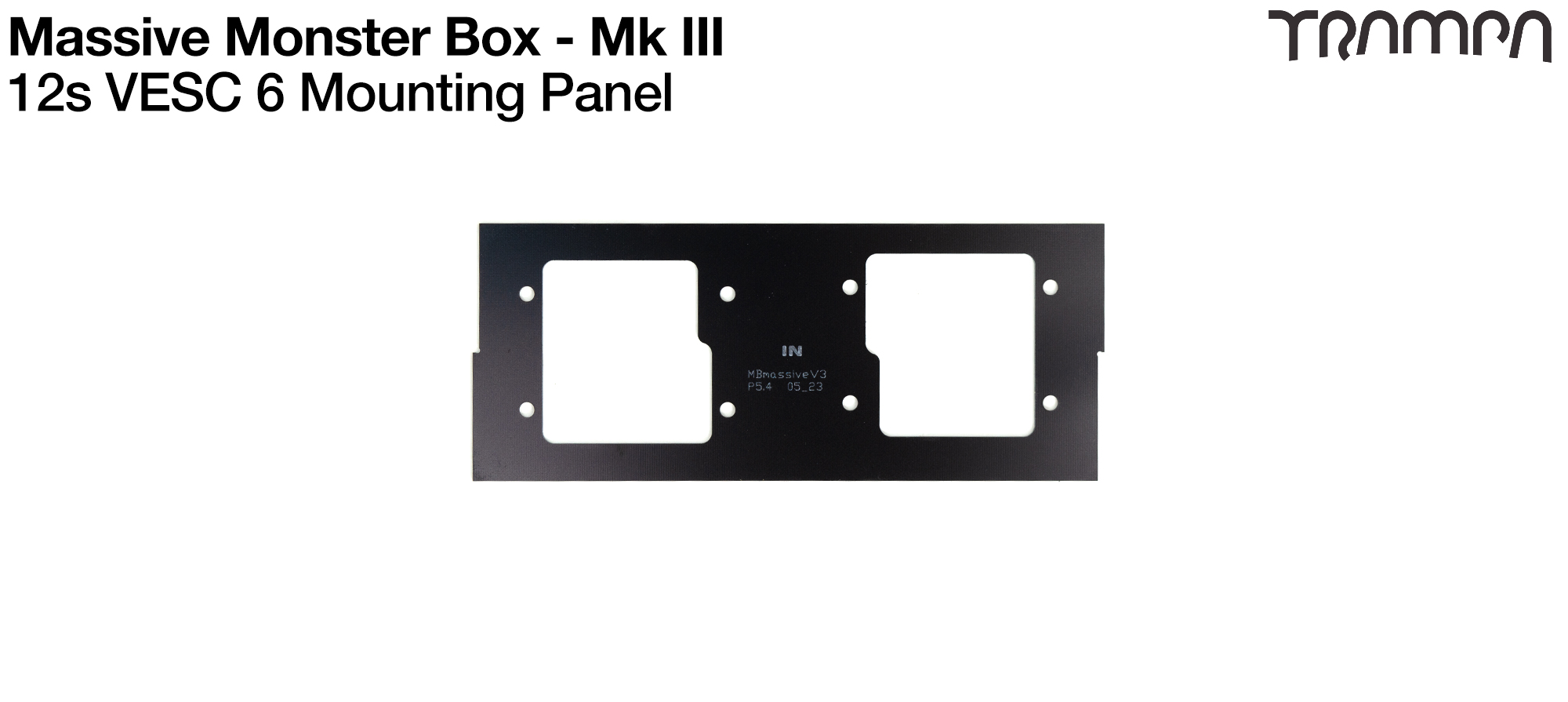 Mk III MASSIVE Monster Box - Panel to fit 2x VESC 6 