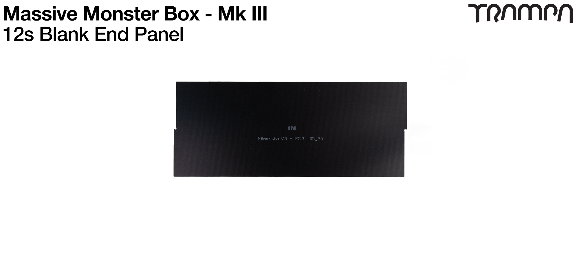 Mk III Massive Monster Box 12s - END Panel BLANK 