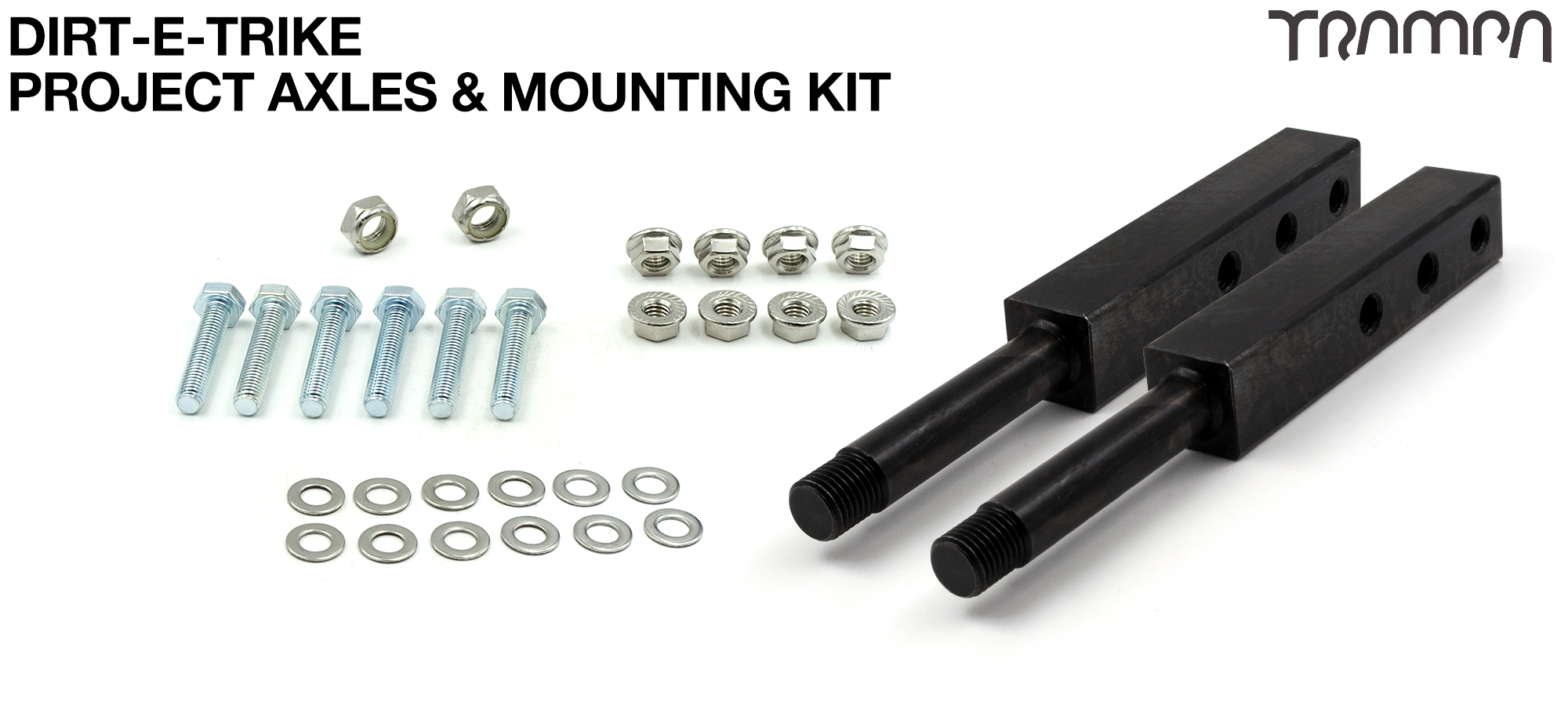 Dirt-E-Trike Project Axles & Mounting kit