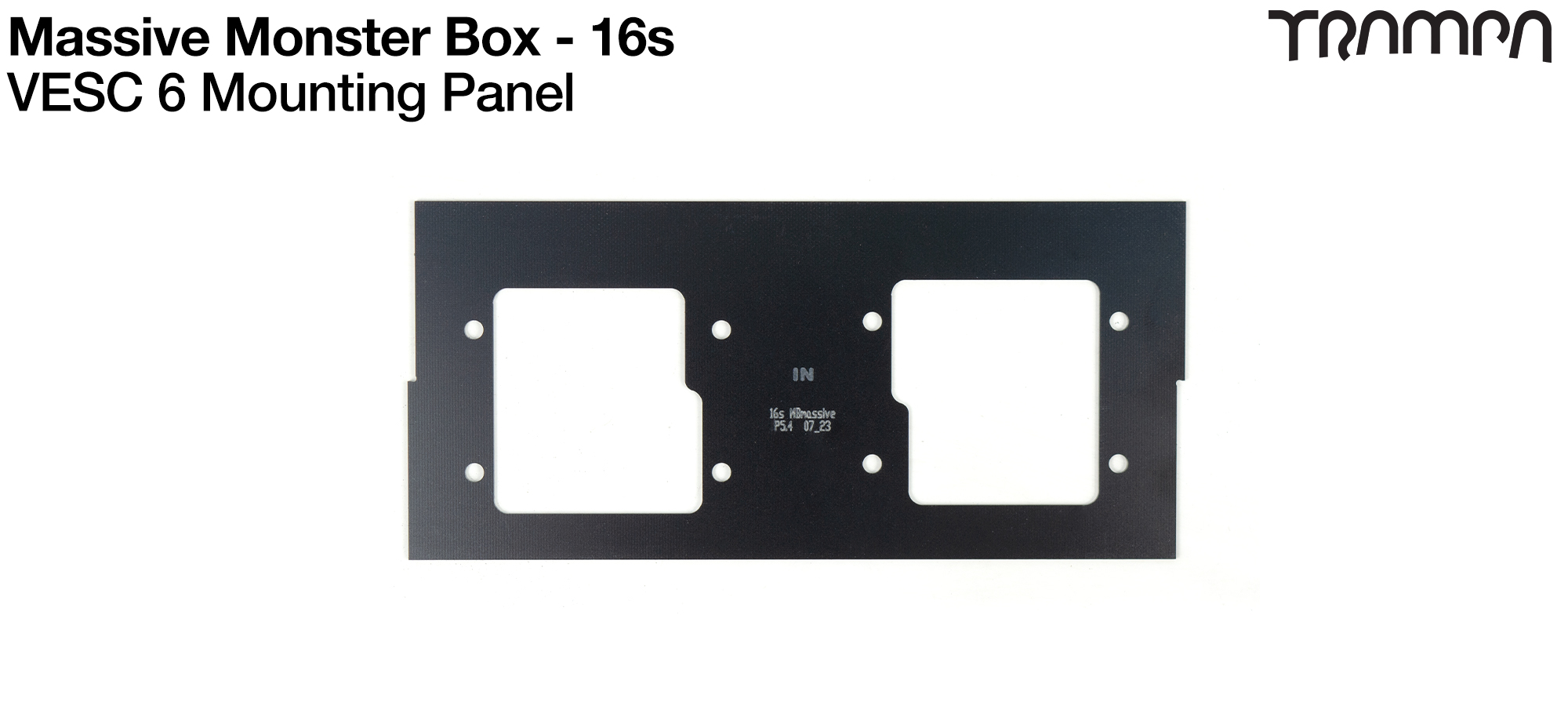 16s MASSIVE Monster Box - Panel to fit 2x VESC 6/75 