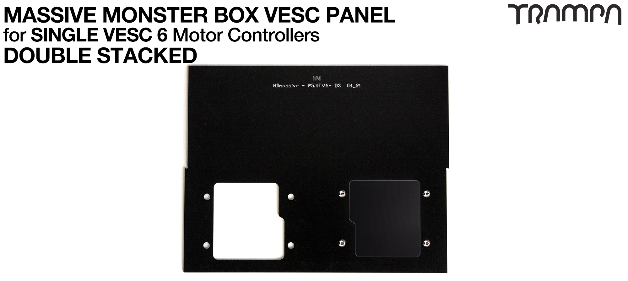 Mk III DOUBLE Stack MASSIVE Monster Box - END Panel 2x VESC 6 
