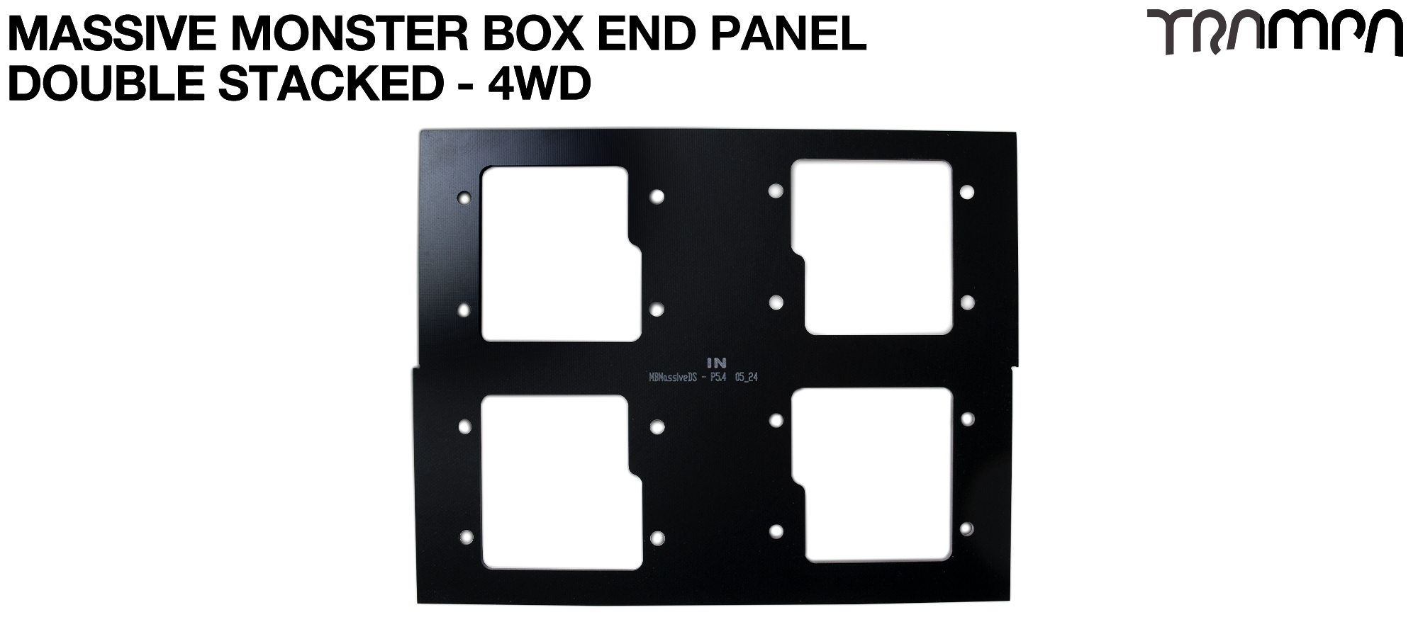 Mk III DOUBLE Stack MASSIVE Monster Box - END Panel 4x VESC 6