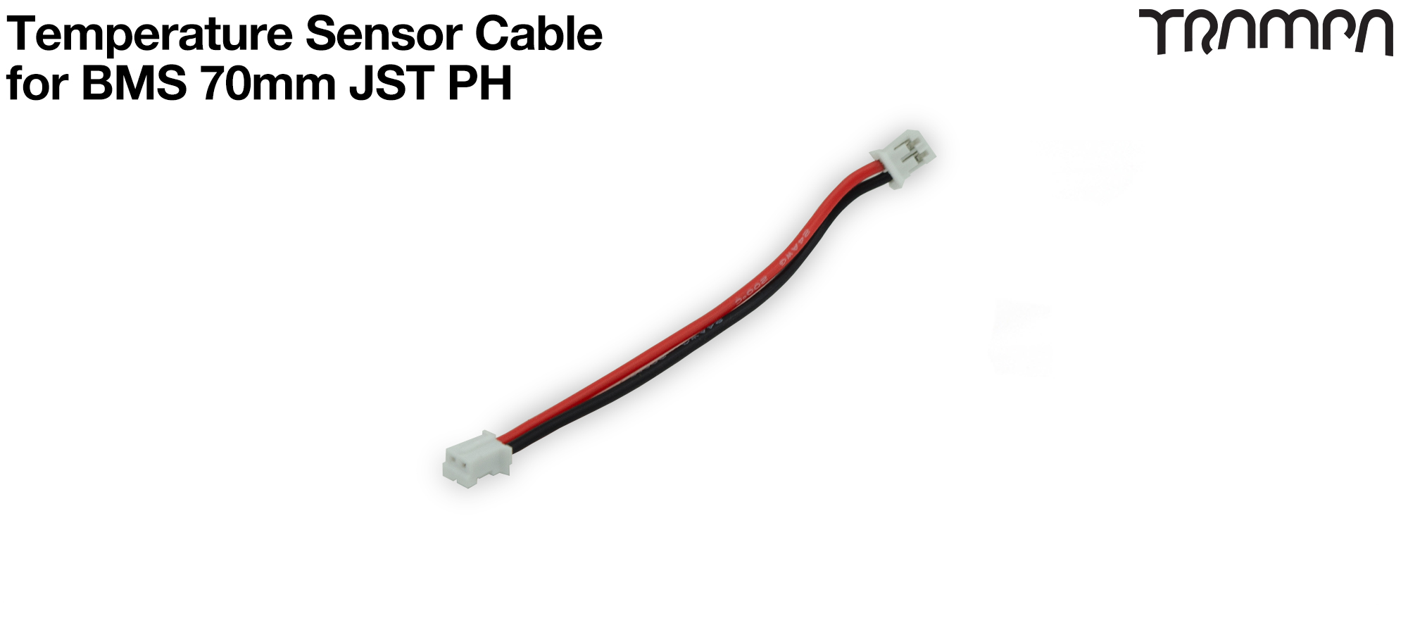 Temp Sensor cable for BMS 70mm JST PH