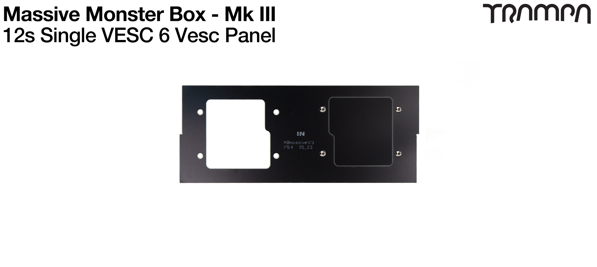 16s MASSIVE Monster Box - Panel to fit 1x VESC 6/75 
