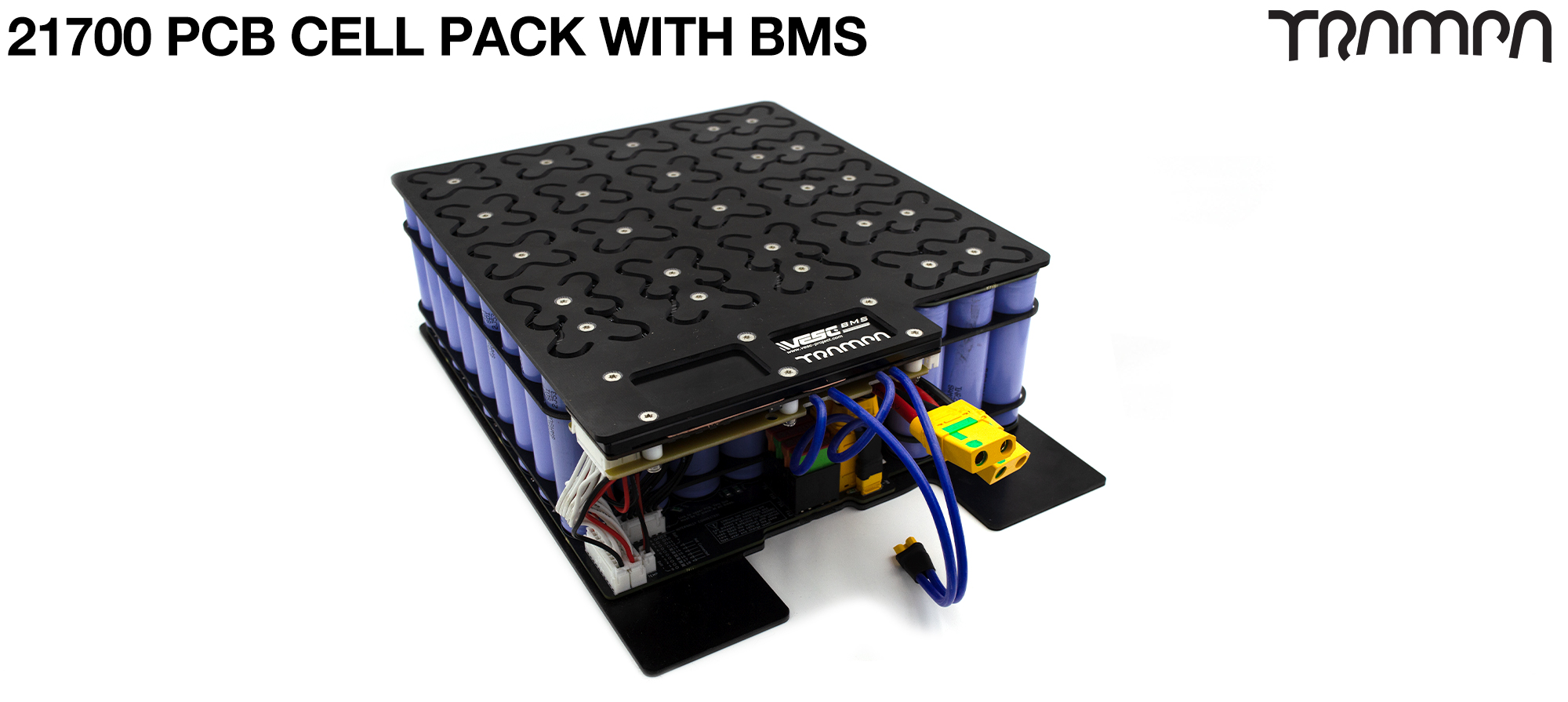 21700 12s7p PCB Cell Pack with BMS fits into the MASSIVE MONSTER box - Holds 84x 21700 cells 12s7p & gives up to 35A of range! 