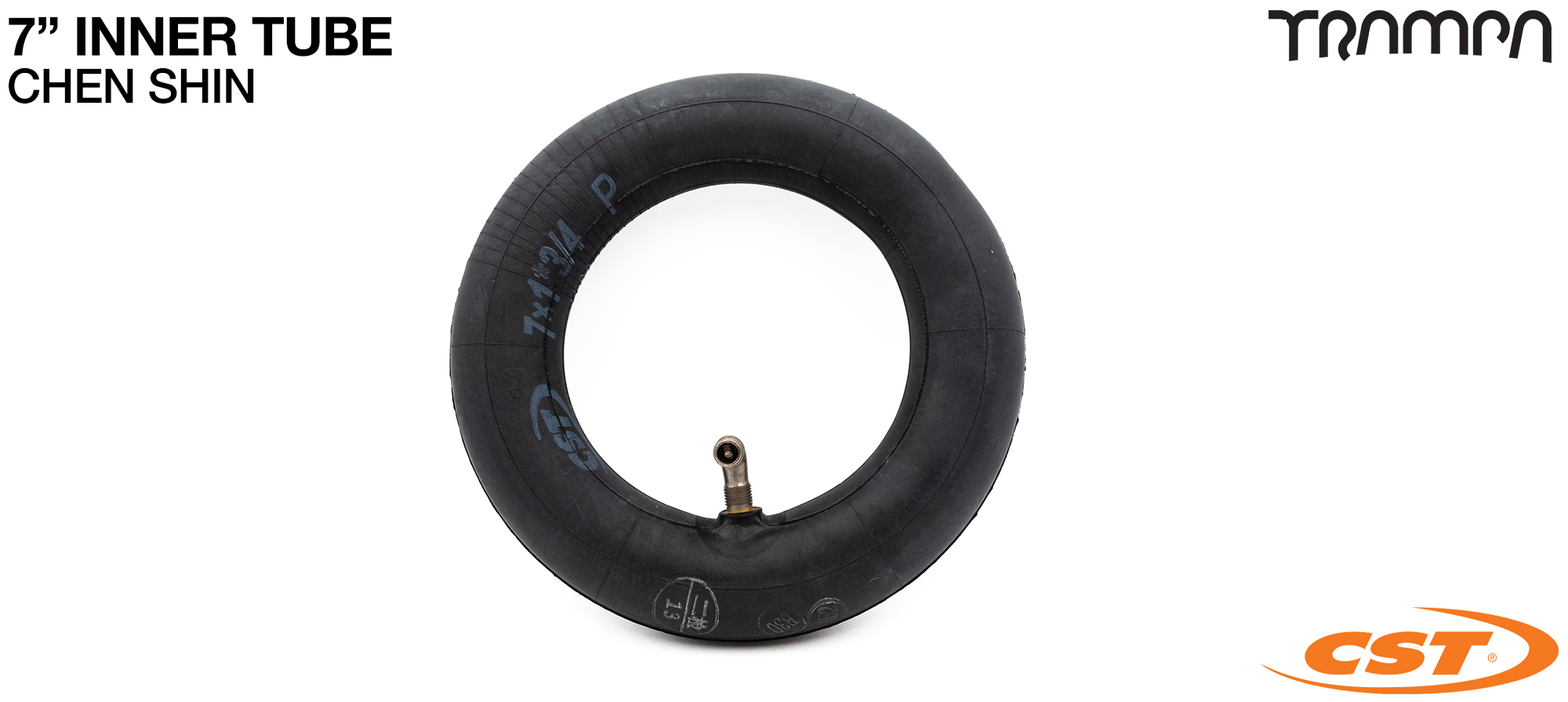 7 Inch Inner Tube CST 7x13/4 inch 175x45mm SILVER Valve - fits 3.75 inch Rims & 7 inch tyres