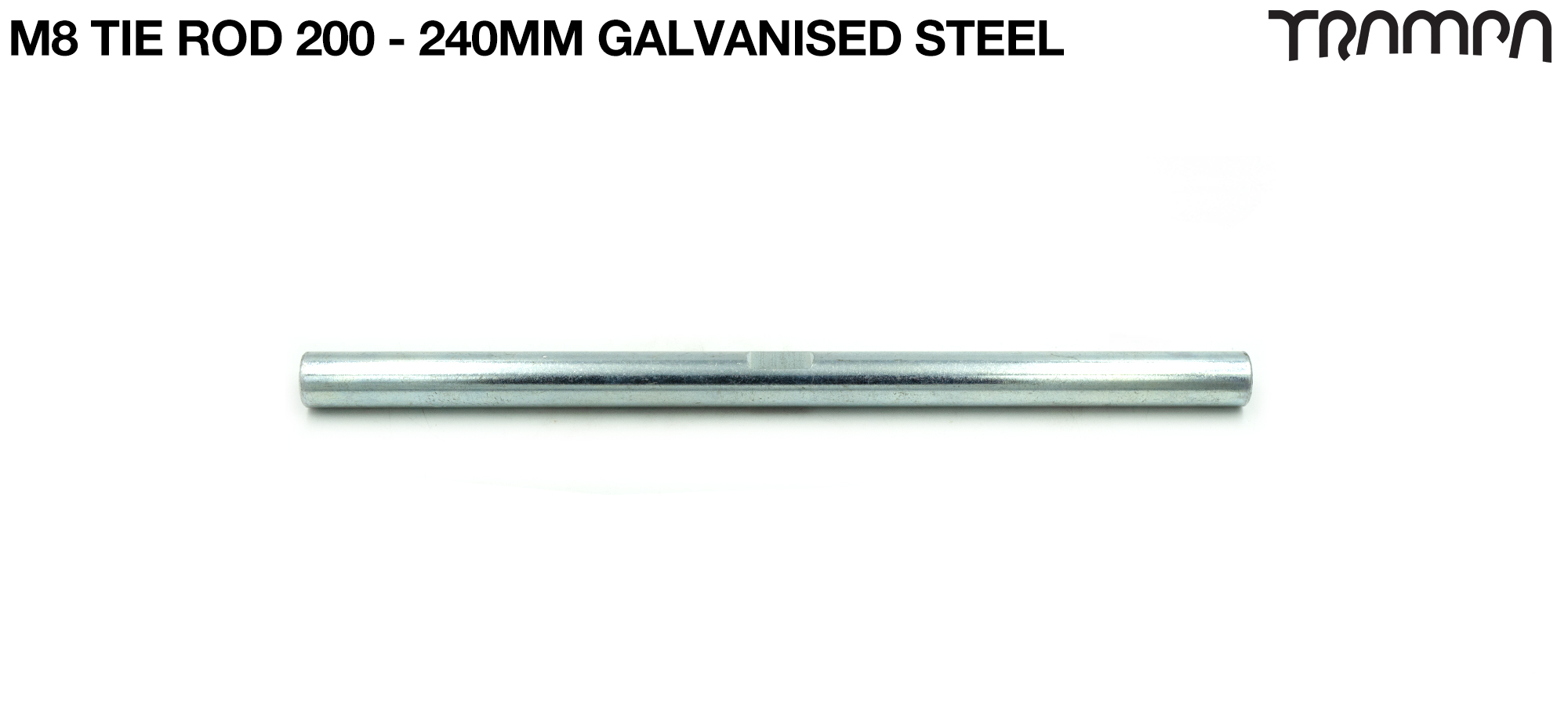 M8 Tie Rod 200 -240mm Galvanised Steel