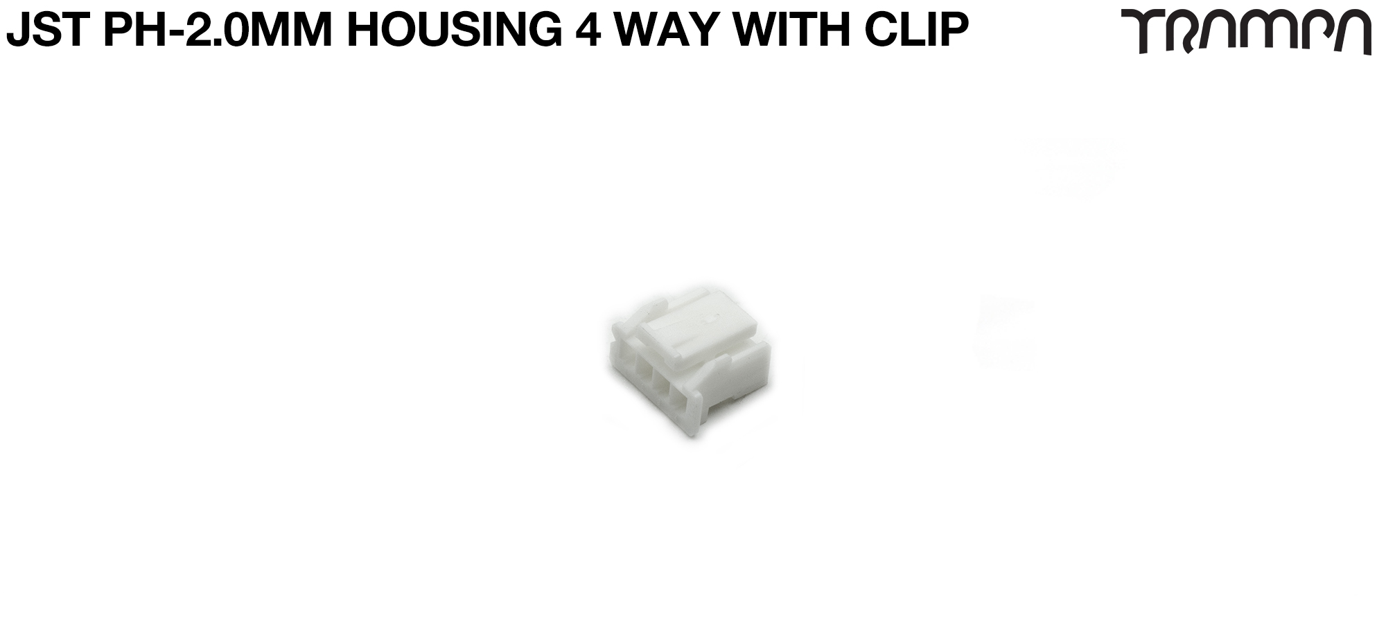 JST PH-2.0mm Female Connector - 4 Way W/Clip