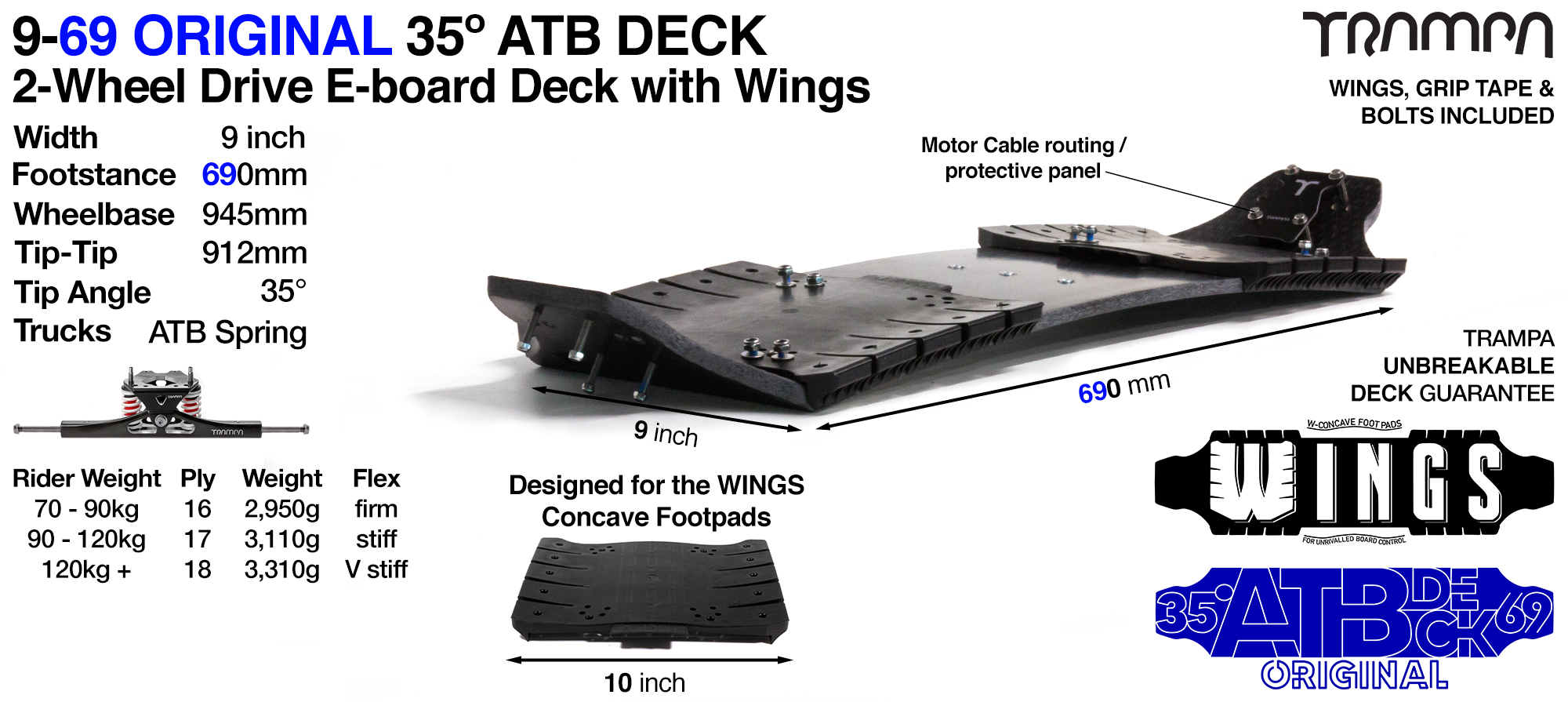 9-69 2WD E-MTB WING Deck 