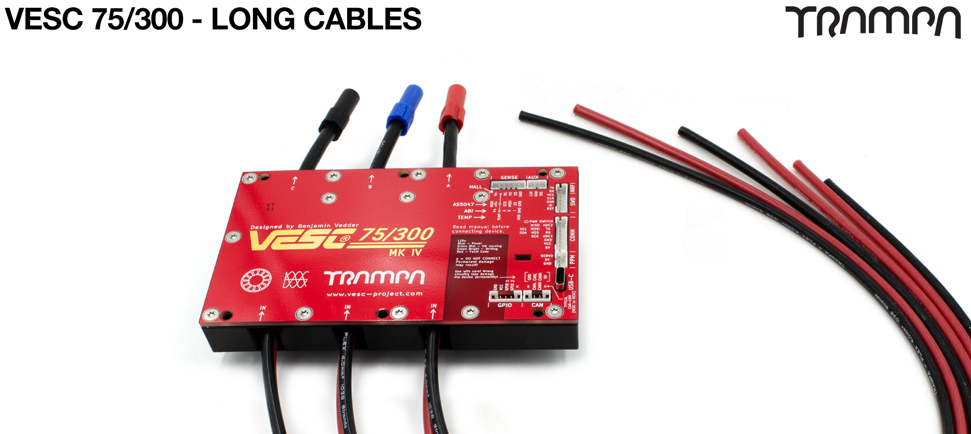 VESC 75/300 - LONG CABLES 570mm