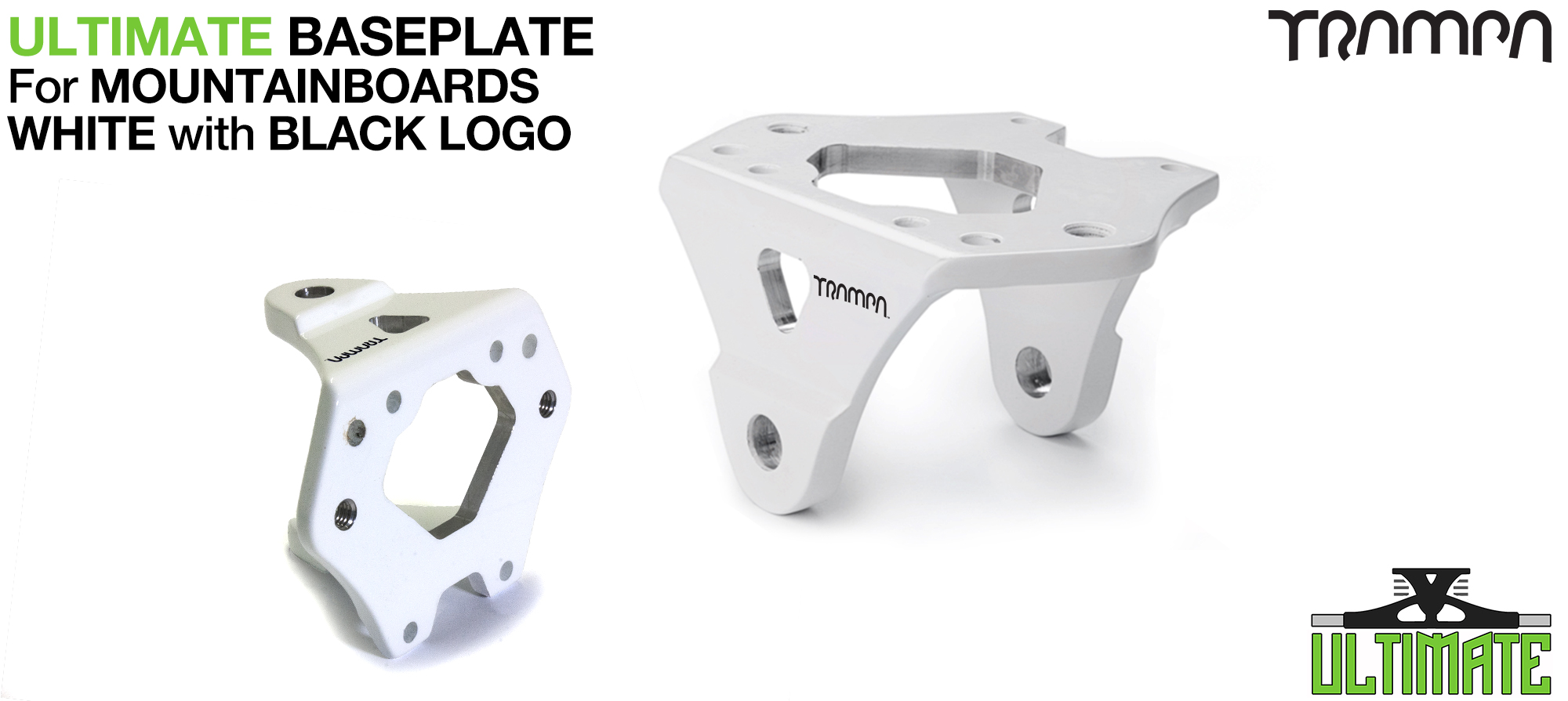WHITE with BLACK logo Baseplate 