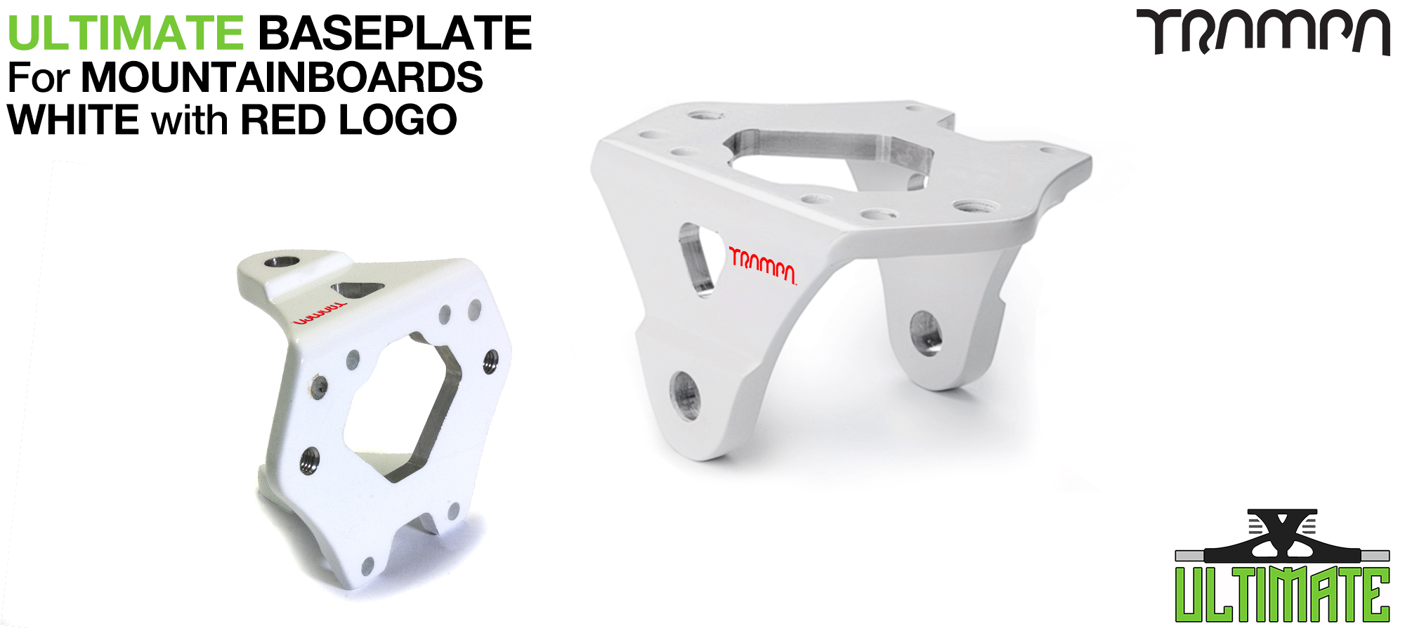 WHITE with RED logo Baseplate 